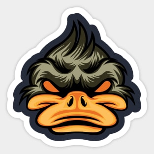 Angry duck Sticker